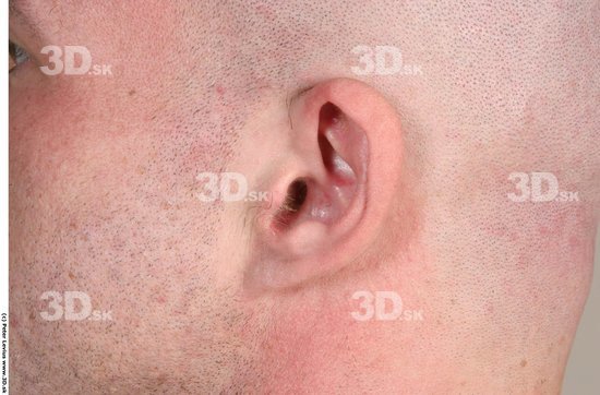 Ear Man White Muscular