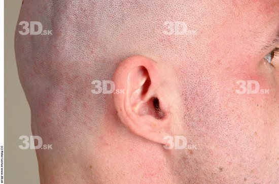 Ear Man White Muscular