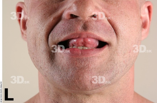 Mouth Phonemes Man White Muscular
