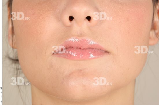 Mouth Woman White Chubby