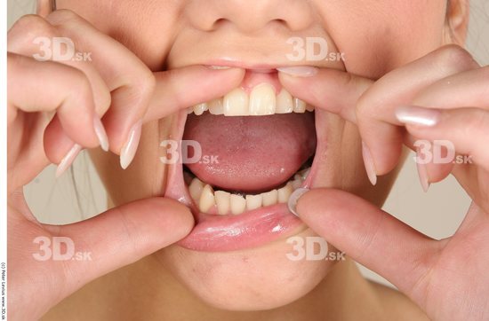 Teeth Woman White Chubby