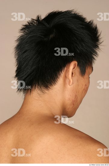 Whole Body Head Man Animation references Asian Nude Underwear Athletic Studio photo references