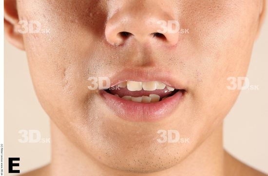 Mouth Whole Body Phonemes Man Asian Nude Athletic Studio photo references