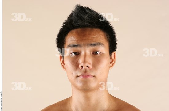 Whole Body Head Phonemes Man Animation references Asian Nude Athletic Studio photo references