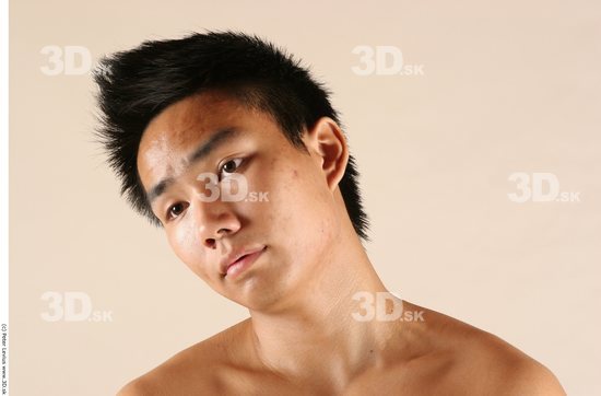 Whole Body Head Phonemes Man Animation references Asian Nude Athletic Studio photo references