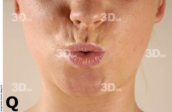 Mouth Woman Nude Average Studio photo references