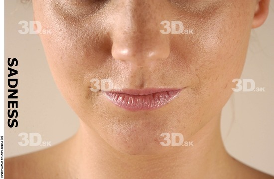 Mouth Woman Nude Average Studio photo references