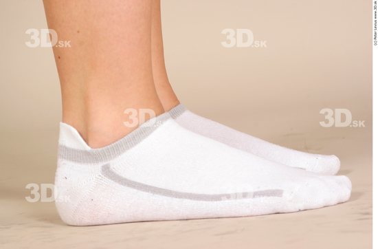 Foot Woman White Underwear Slim