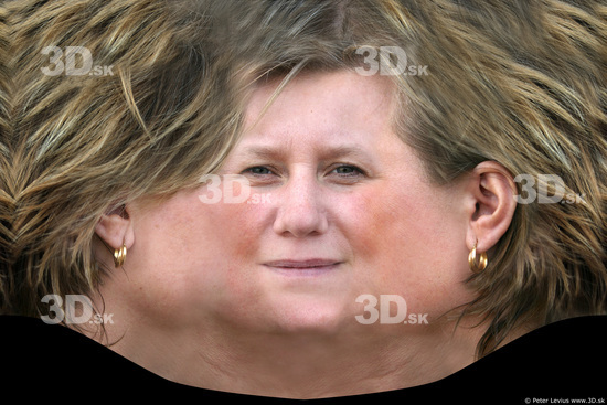 Head Woman Other White Chubby Head textures