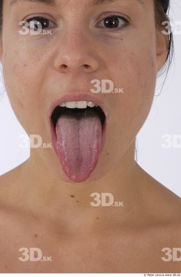 Tongue Woman White Athletic