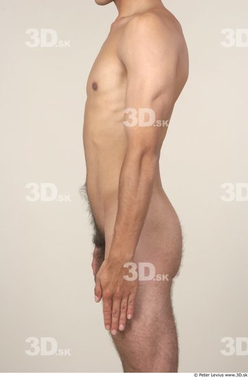 Whole Body Man White Underwear Athletic Male Studio Poses