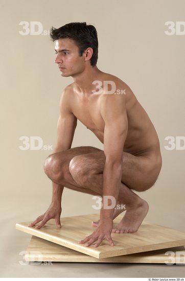 Whole Body Phonemes Man Other White Nude Athletic Male Studio Poses