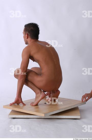 Whole Body Man Nude Slim Studio photo references