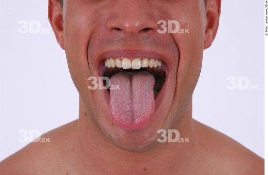 Tongue Man White Nude Slim