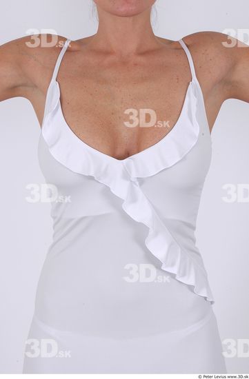 Upper Body Woman White Formal Athletic