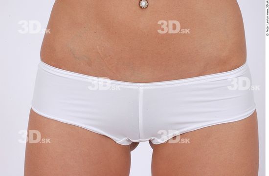 Hips Woman White Underwear Athletic