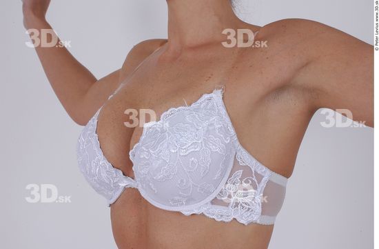 Chest Woman White Underwear Athletic