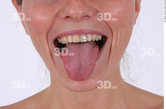 Tongue Woman White Athletic