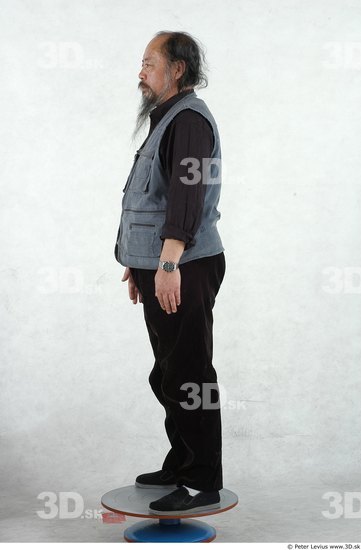 Whole Body Man Asian Overweight Male Studio Poses