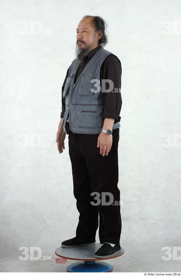 Whole Body Man Asian Overweight Male Studio Poses