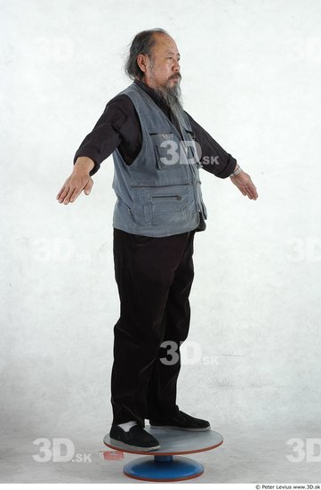 Whole Body Man Asian Overweight Male Studio Poses