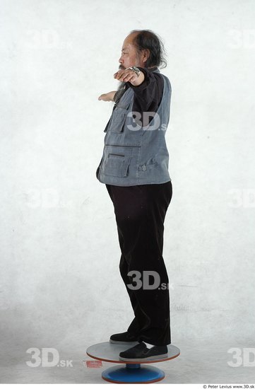 Whole Body Man Asian Overweight Male Studio Poses