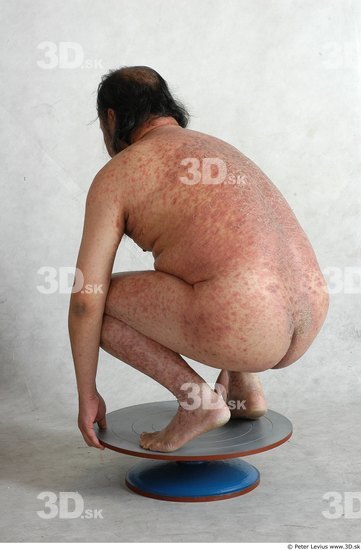 Whole Body Phonemes Man Asian Nude Overweight Male Studio Poses