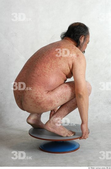 Whole Body Phonemes Man Asian Nude Overweight Male Studio Poses