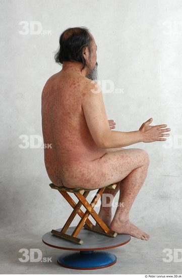 Whole Body Phonemes Man Asian Nude Overweight Male Studio Poses