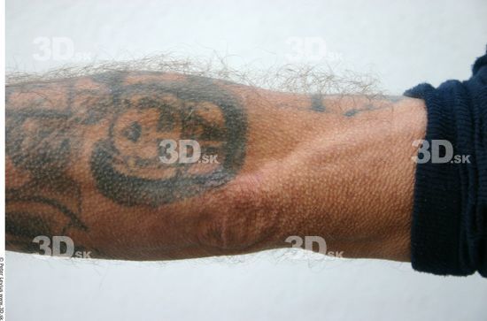 Forearm Man White Tattoo Casual Average