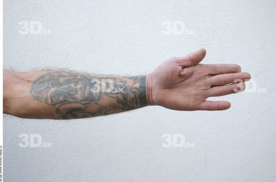 Forearm Man White Tattoo Nude Average