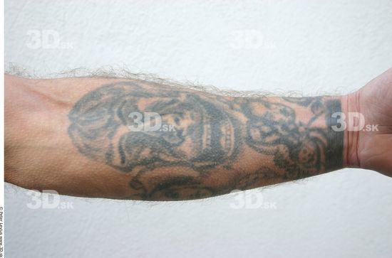 Forearm Man White Tattoo Nude Average