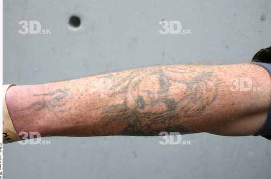 Forearm Man White Tattoo Nude Average