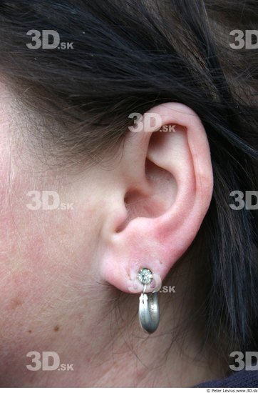 Ear Woman White Chubby