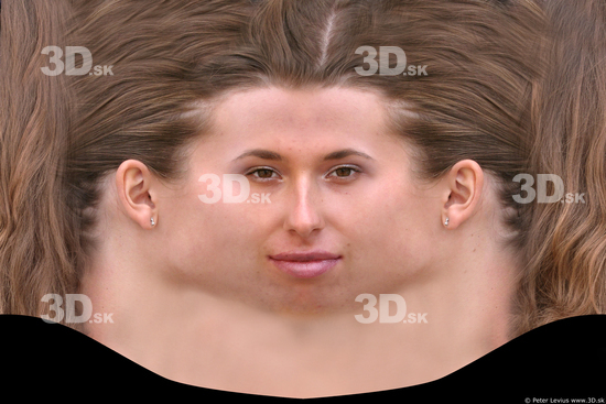 Woman White Head textures