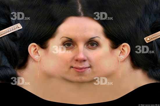 Woman White Head textures