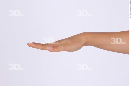 Hand Whole Body Woman Slim Athletic Studio photo references