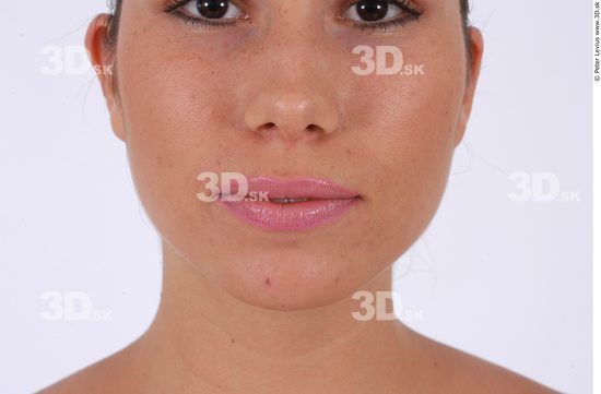 Mouth Whole Body Woman Slim Athletic Studio photo references