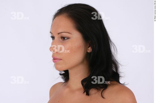 Whole Body Head Woman Slim Athletic Studio photo references