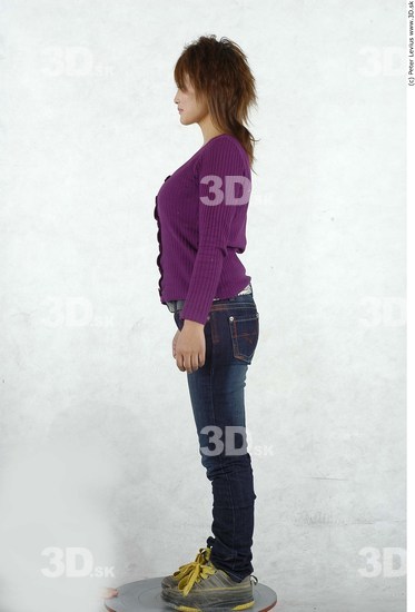 Whole Body Woman Asian Casual Average Studio photo references