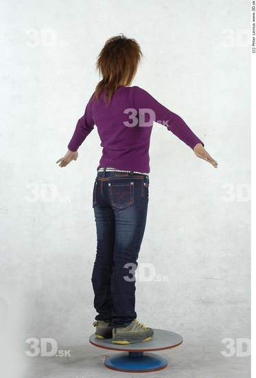 Whole Body Woman Asian Casual Average Studio photo references