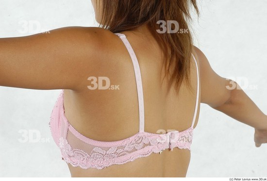 Whole Body Back Woman Asian Underwear Average Studio photo references