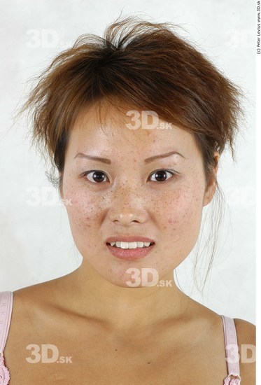 Whole Body Head Woman Asian Average Studio photo references