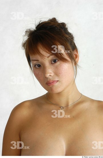 Whole Body Head Phonemes Woman Animation references Asian Nude Average Studio photo references