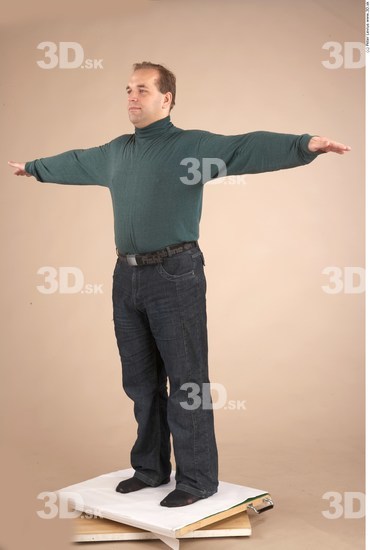 Whole Body Man T poses Casual Average Studio photo references