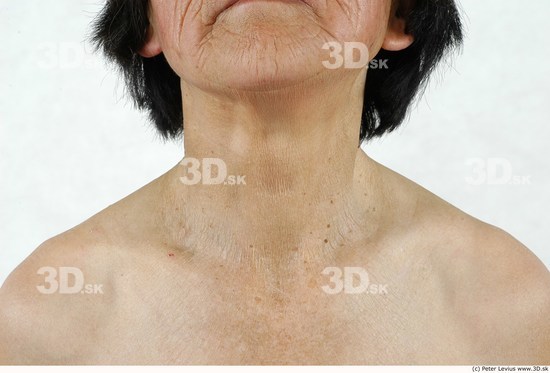 and more Neck Whole Body Woman Asian Nude Slim Average Studio photo references