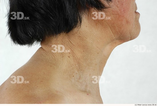 and more Neck Whole Body Woman Asian Nude Slim Average Studio photo references