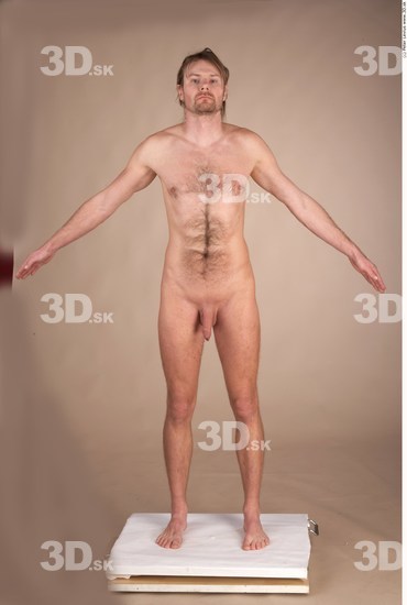 Whole Body Man Nude Athletic Studio photo references