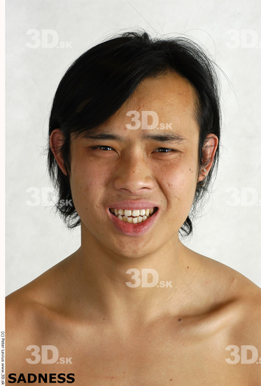 Whole Body Phonemes Man Asian Nude Slim Male Studio Poses