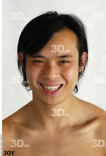 Whole Body Phonemes Man Asian Nude Slim Male Studio Poses